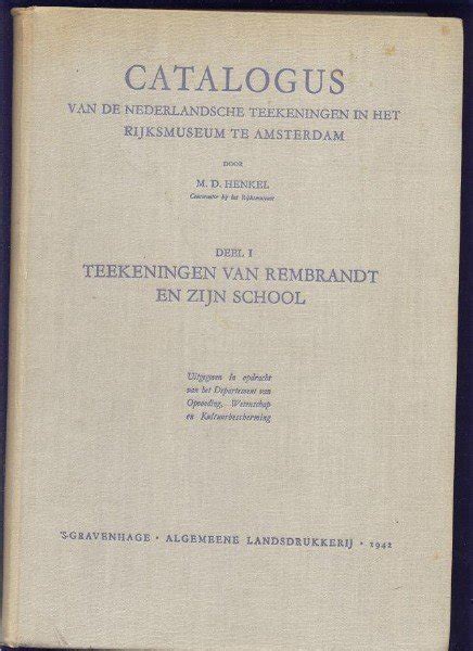 catalogus vd nederlandsche teekeningen in het rijksmuseum Doc